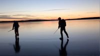 Walk on Water bei Nacht im Katrinelund