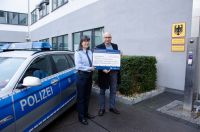 Scheckübergabe der Bundespolizei Flughafen Frankfurt am Main am 21.01.2022