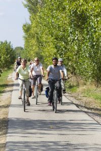 Die Landpartie - Radfahrermotiv