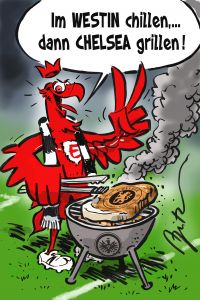Sonderanfertigung zum Spiel Eintracht vs. Chelsea 