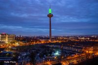 Deutsche Kinderhospiz Dienste e.V. - Europaturm Frankfurt leuchtet grün zum Tag der Kinderhospizarbeit