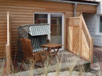 Strandkorb auf der Bio-Terrasse