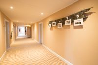 Seeblick - Hotelflur mit 3D-Kniepsandteppich 
