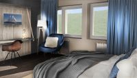 Zimmerbeispiel des zukünftigen Hotels Siel59 in Schlüttsiel