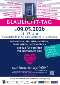 DKD Westerwald - Plakat zum Blaulicht-Tag 09.05.2026
