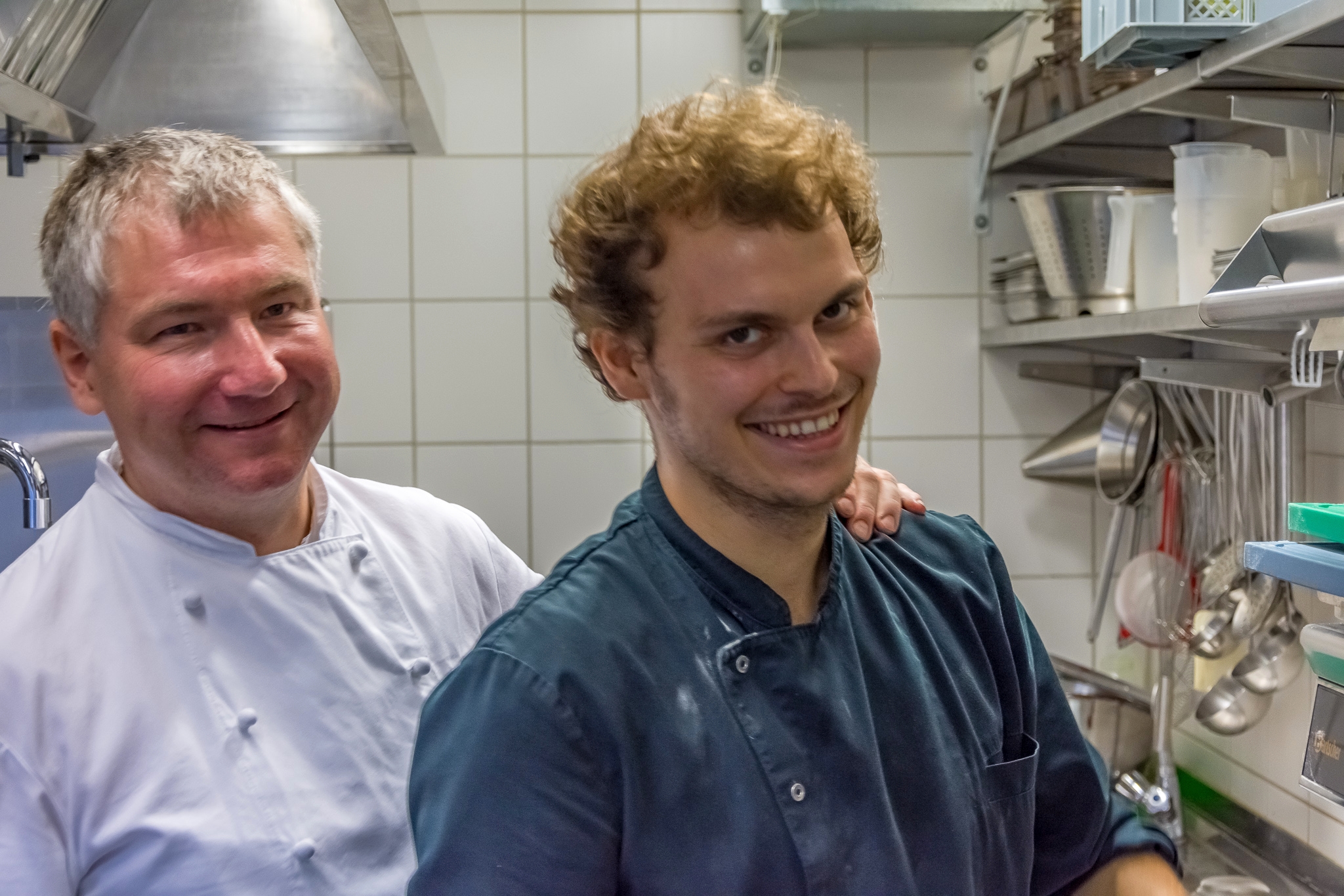 René Dittrich und Robert Biele, der beste Nachwuchskoch von Schleswig-Holstein