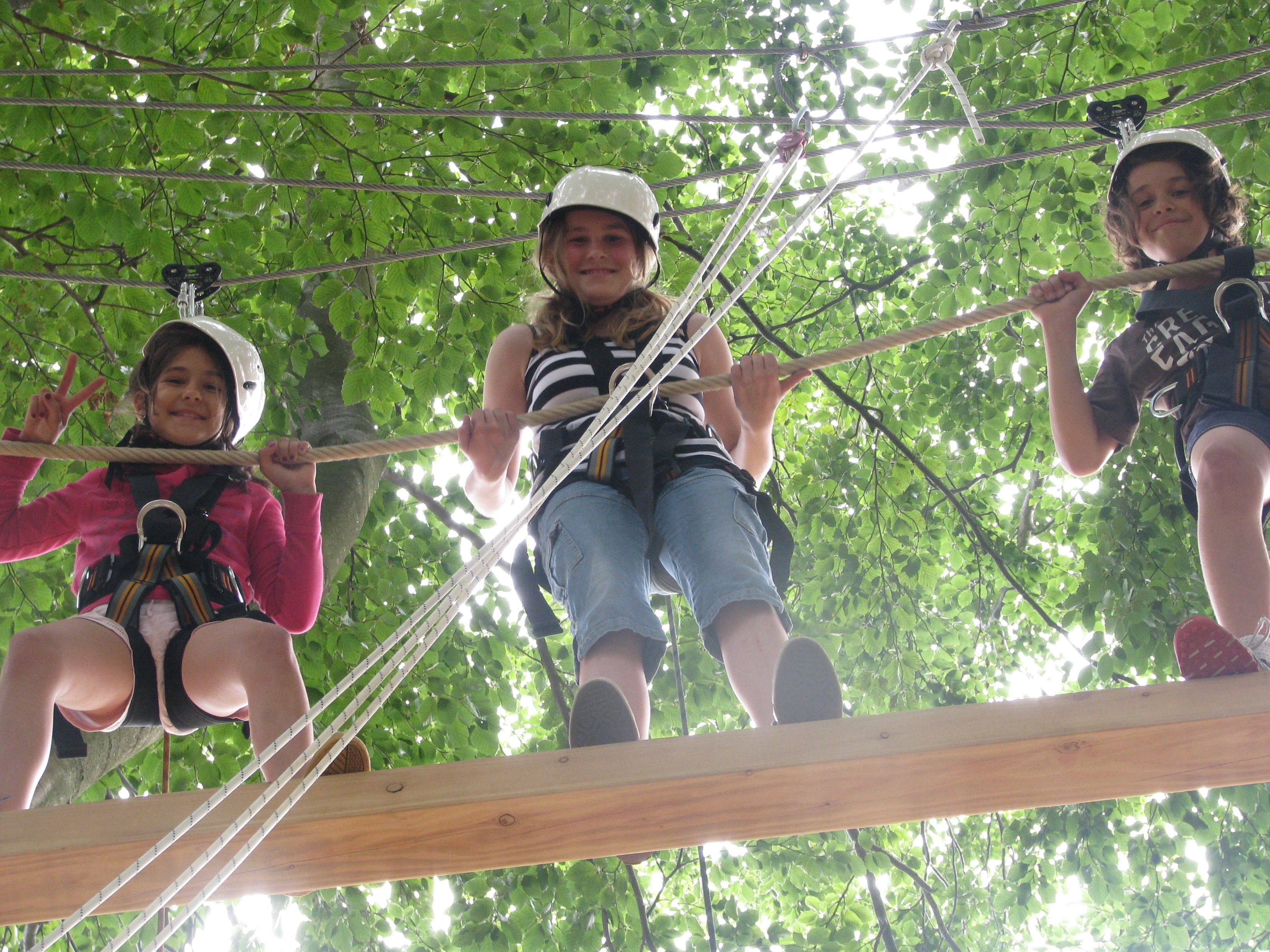 Action im hauseigenen Kletterpark im Strandkind an der Ostsee