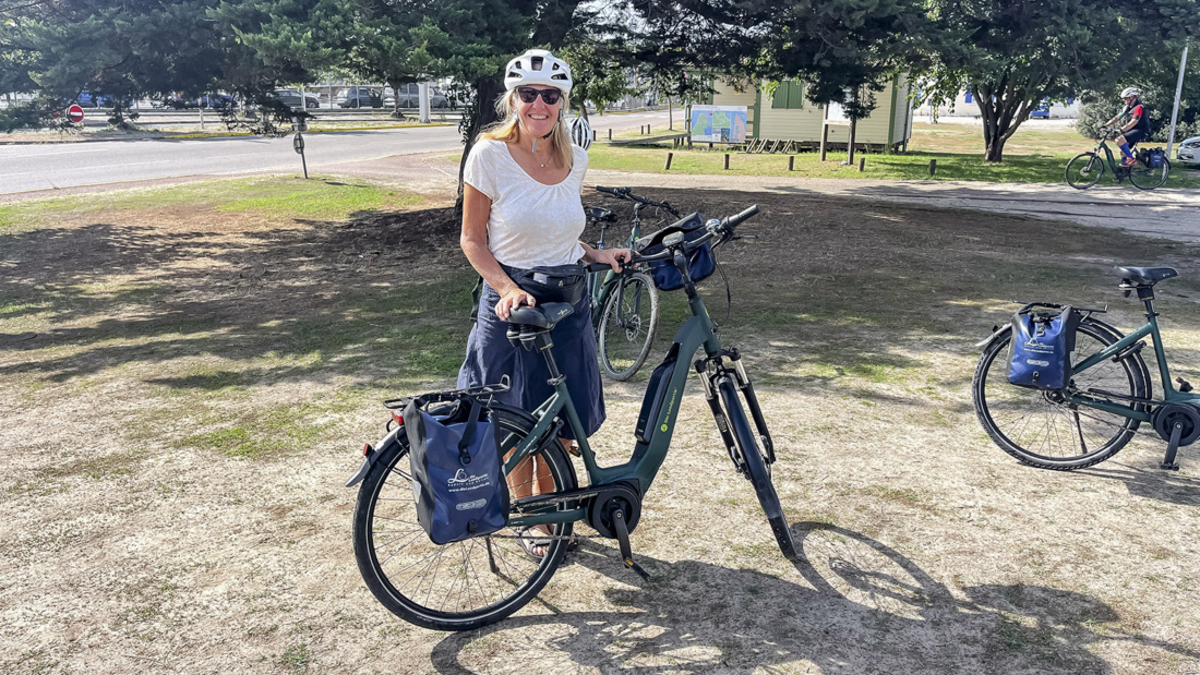 Hilke Maunder auf der E-Bike-Reise mit Die Landpartie